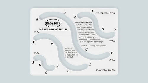 BabyLock Rope Template - Low Shank