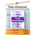 Klasse Twin Universal 80/1.6mm needles