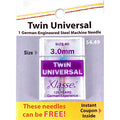 Klasse Twin Universal 80/3.0mm needles