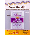 Klasse Twin Metallic 80/3.0mm needles