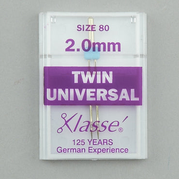 Klasse Twin Universal 80/2.0mm needles