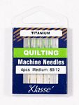Klasse Titanium Quilting 80/12 needles (4 pk)