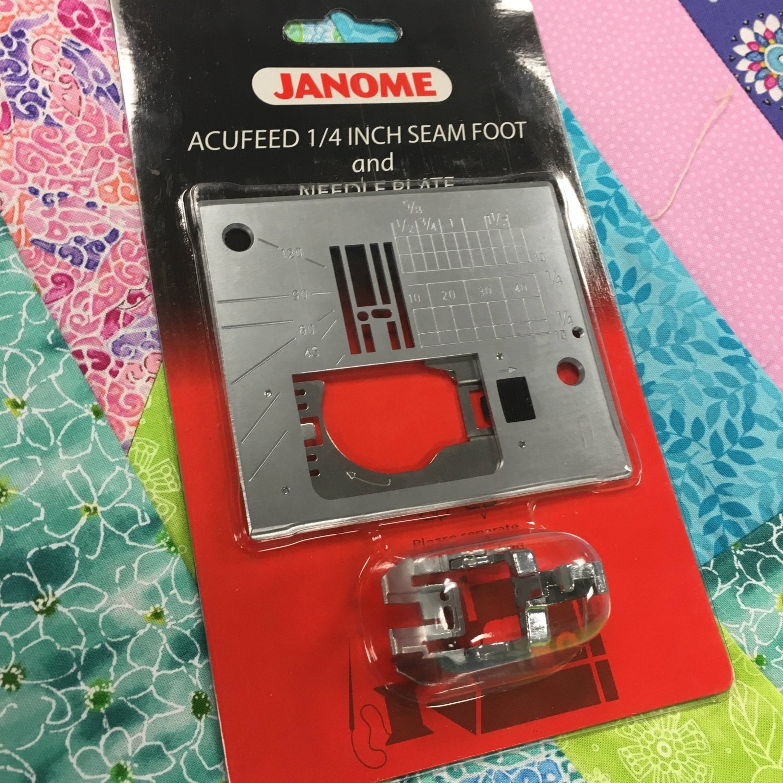 Janome - Acufeed 1/4" Seam Foot and Needle Plate