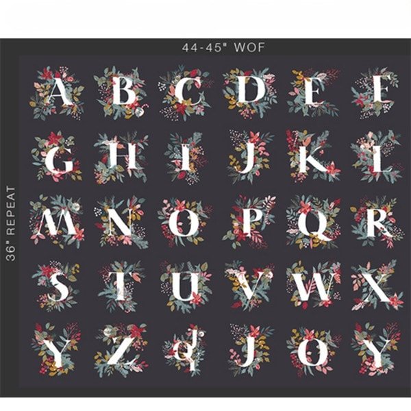 Adventale Jingle All the Letters Panel| 36" from Adventale