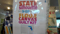 State Silhouette 2025 Shop Hop Exclusive Floor Canvas Quilt Kit-Green/Orange