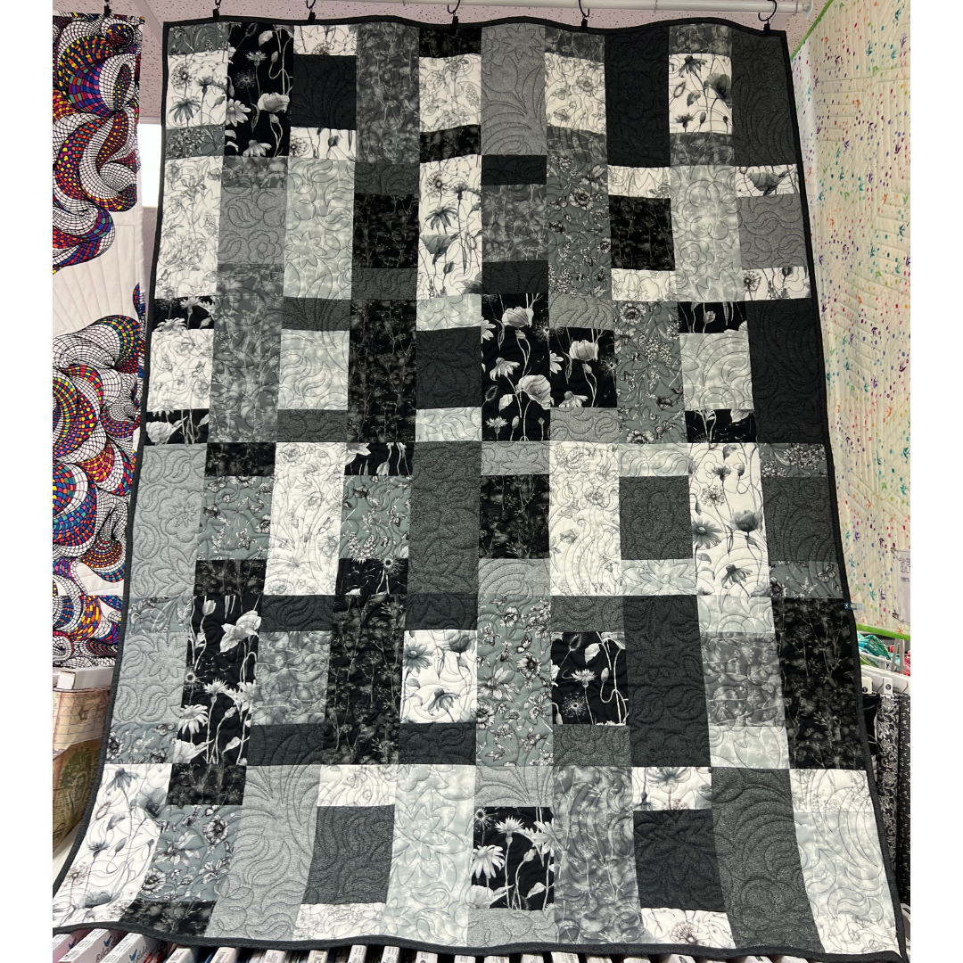 Black Brickwork 46" x 60" - Shop Sample