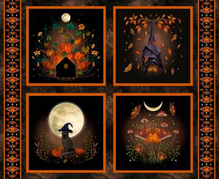 Harvest Haunt Block Panel 36" Black