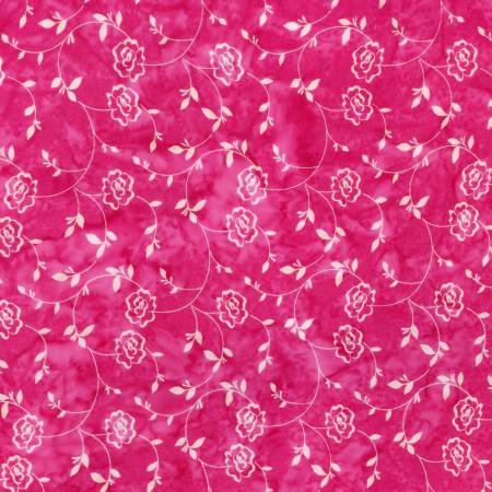 Batiks Rosarium Sew Soft Rayon Flamingo