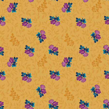 Brilliance Floral Cluster Vine Gold C14221