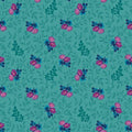 Brilliance Floral Cluster Vine Ocean C14221