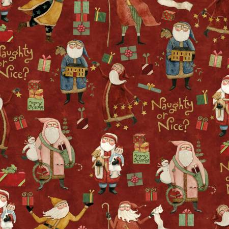 Naughty or Nice Main Red C16260-RED