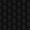 Black Skull Damask