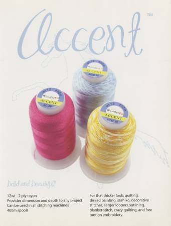 WonderFil Real Thread Accent Color Card
