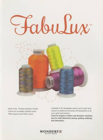 WonderFil Real Thread Fabulux Color Card