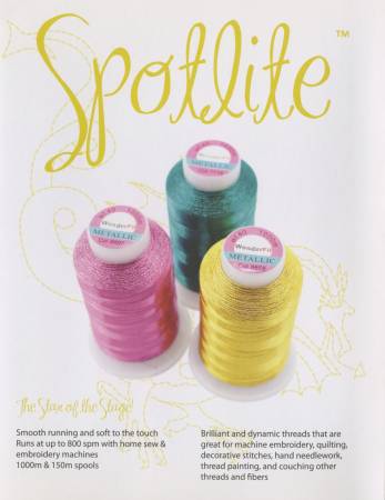 WonderFil Real Thread Spotlite Color Card