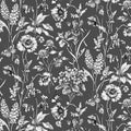 Slate Butterscup Floral Sketch FLEUR-CD1812 Slate
