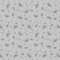 Grey Floating Dandelion Stems FLEUR-CD1814 GREY