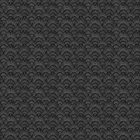 Black Graphite Scallop Sketch TEXTURE-CD1816 BLACK