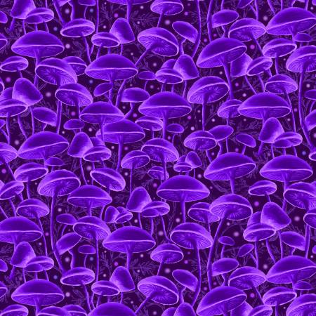 Purple Bioluminescente Mushrooms CD2851-PURPLE