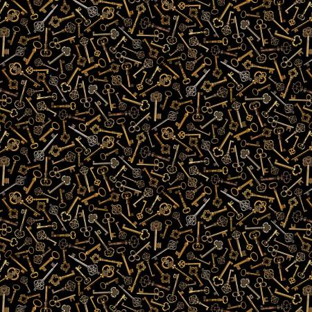 Black Vintage Keys