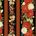 Black Lotus Garden 11in Stripes Met