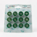 DBP15-501 DecoBob Prewound Bobbins Class 15 12ct Evergreen