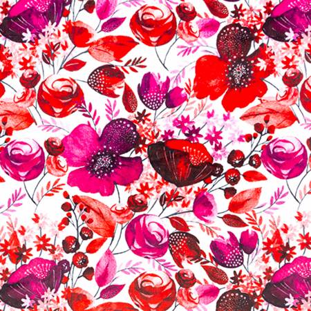 Scarlet Wild At Heart Digital Minky Print