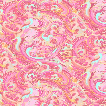 Pink Rolling Wave