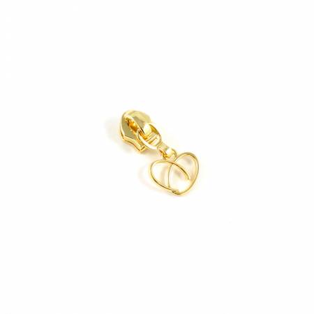 #5 Emmaline HEART Slider and Pull 10pk Gold