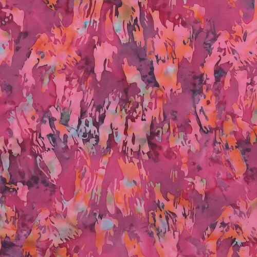 Blossom Batiks- Cascade- Paint Texture- Begonia