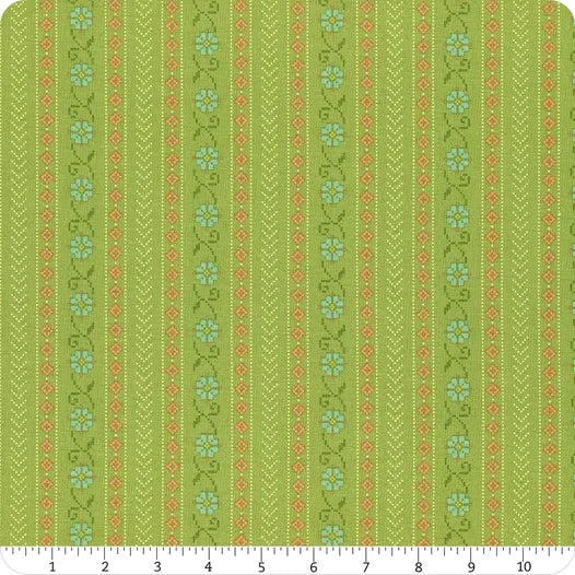First Blooms Cross Stitch Key Lime C16325-KEYLIME