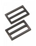 Slider wdmth 1.5 in Black Metal 2 pc
