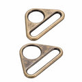 Triangle Ring Flat 1-1/2in Antique Brass Set of Two