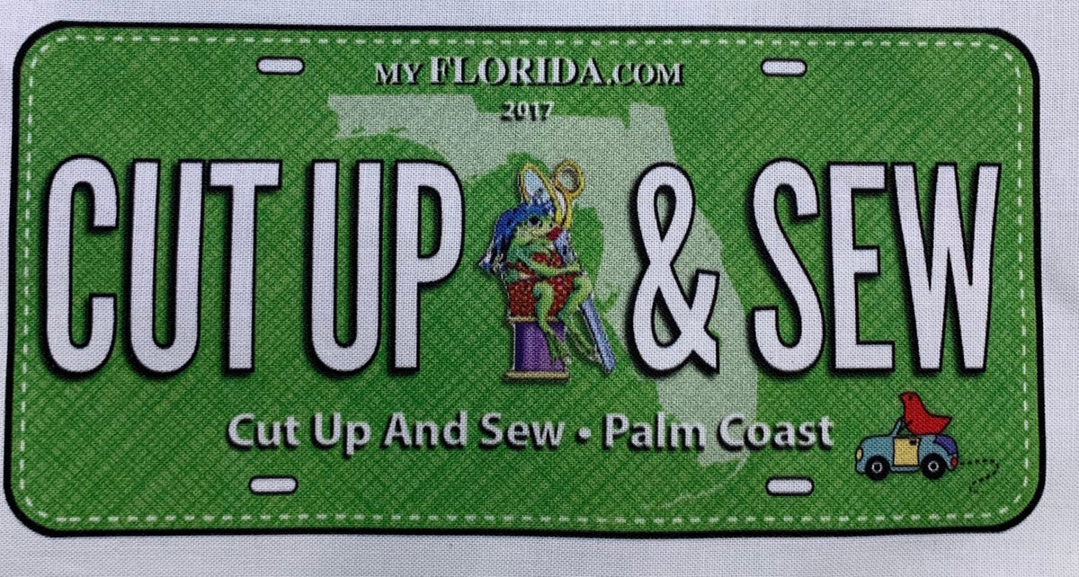 Row By Row License Plate - CUT UP & SEW (2017)
