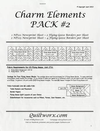 Quiltworx Charm Elements Pack #2