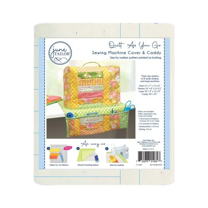 June Tailor Sewing Machine Cover & Caddy Quilt-As-You-Go Kit