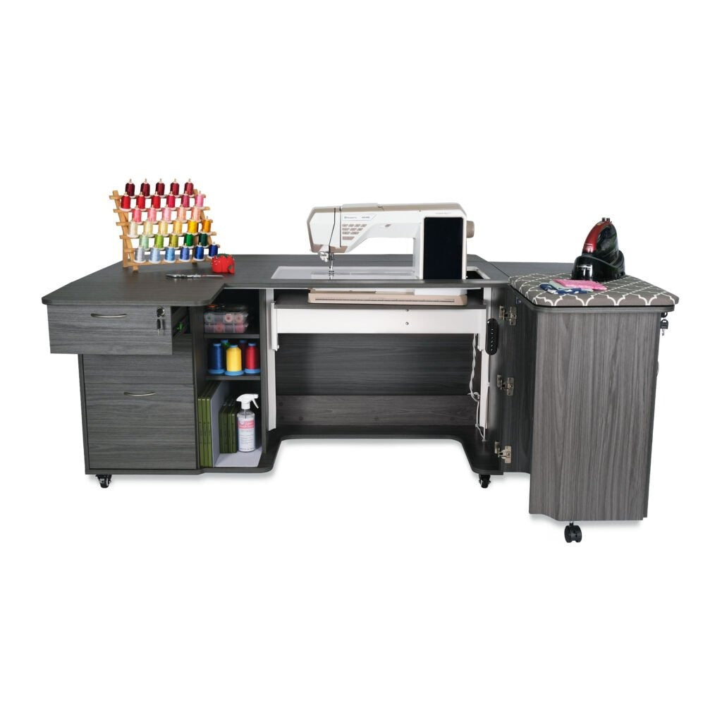 Arrow Sydney Dual Rail Electric Sewing Cabinet - Electric - K4707EL-Gray