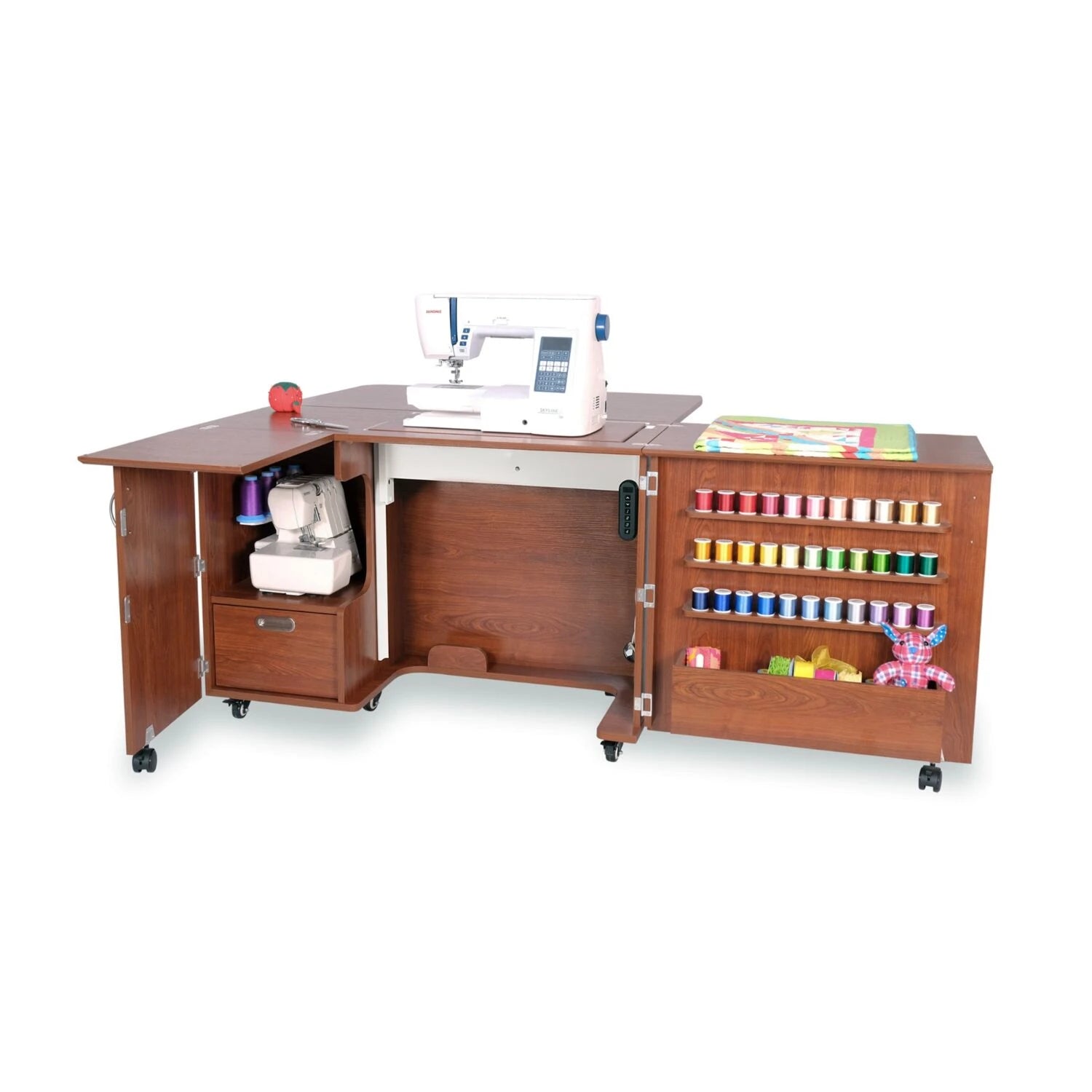 Arrow Wallaby Sewing Cabinet - Electric - Teak(K8405EL)
