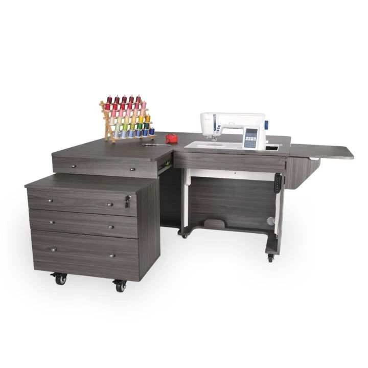 Kangaroo & Joey Electric Sewing Cabinet - Gray - K8807EL