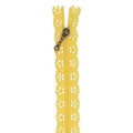 Kimberbellishments 14" Lace Zipper - Canary Yellow