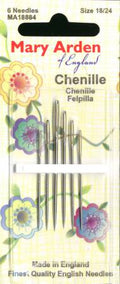 Mary Arden Chenille Needles Assorted Sizes 18/24 6ct