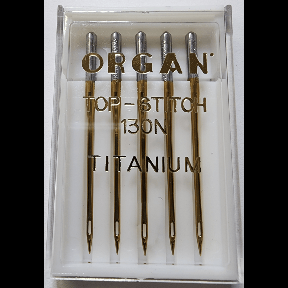 Organ Top Stitch Size 90/14 Needles - Titanium