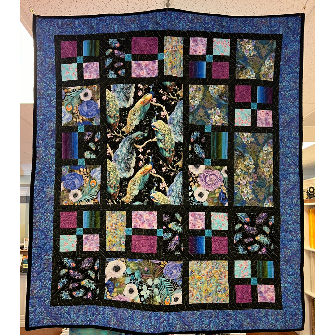 Peacock 40" x 45" - Shop Sample