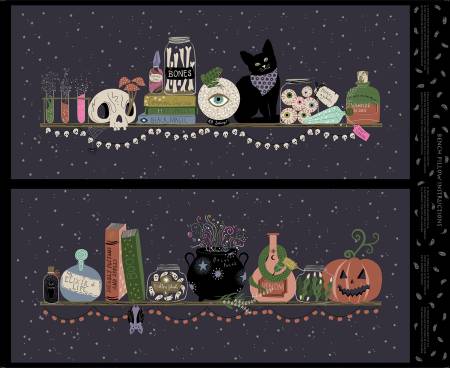 Multi Spooky Bench Pillow Panel