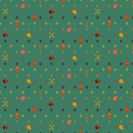 Flowery Bones Teal PWCD170.XTEAL