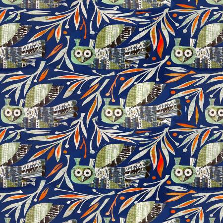 Winter Owl - Dark Blue PWCY010