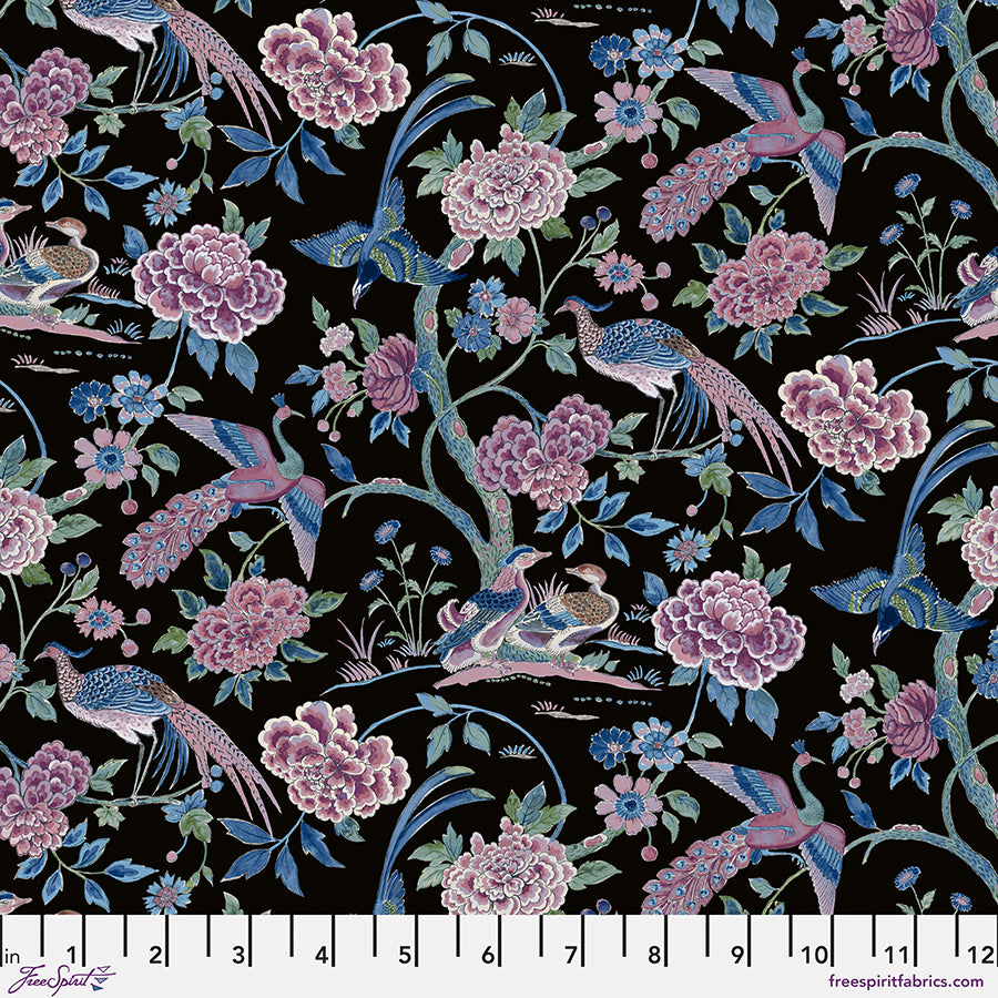 Indienne Peony Trail - Black || Water Garden