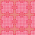 Market Days - Gingham Checks  Hot Pink