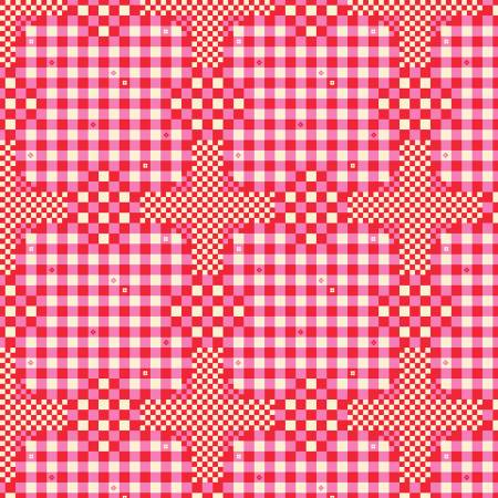 Market Days - Gingham Checks  Hot Pink