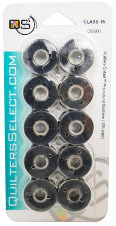 Prewound Class 15 Bobbins Black
